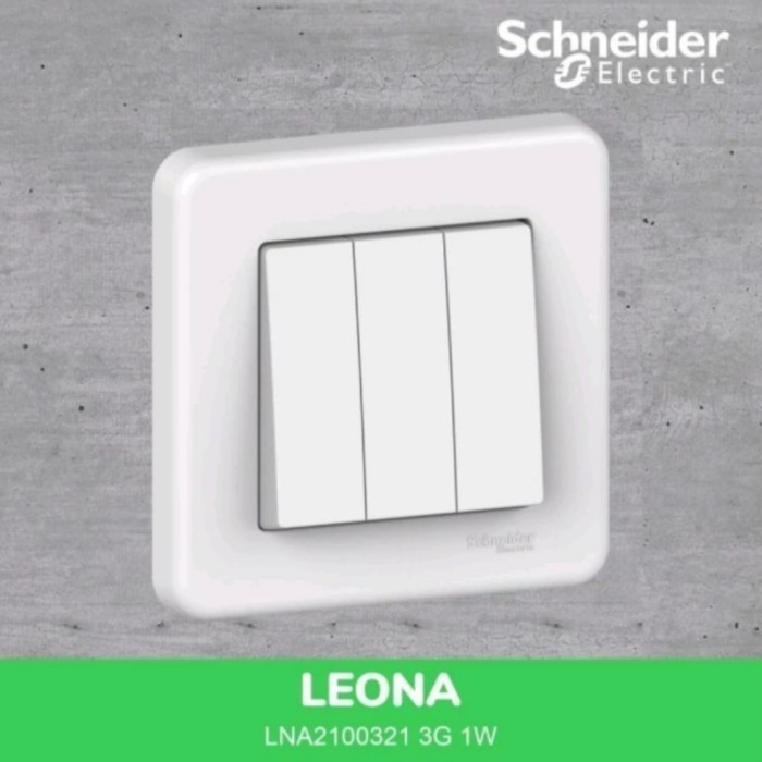 Saklar Eletrik triple Schneider leona