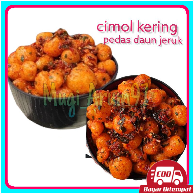 

cimol kering pedas daun jeruk 1kg /emplod/endog lewo