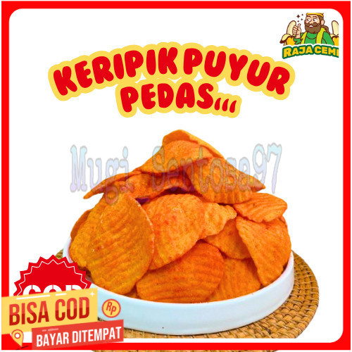 

Keripik Puyur Kerupuk PUYUR Rasa Pedas Gurih Manis 1kg