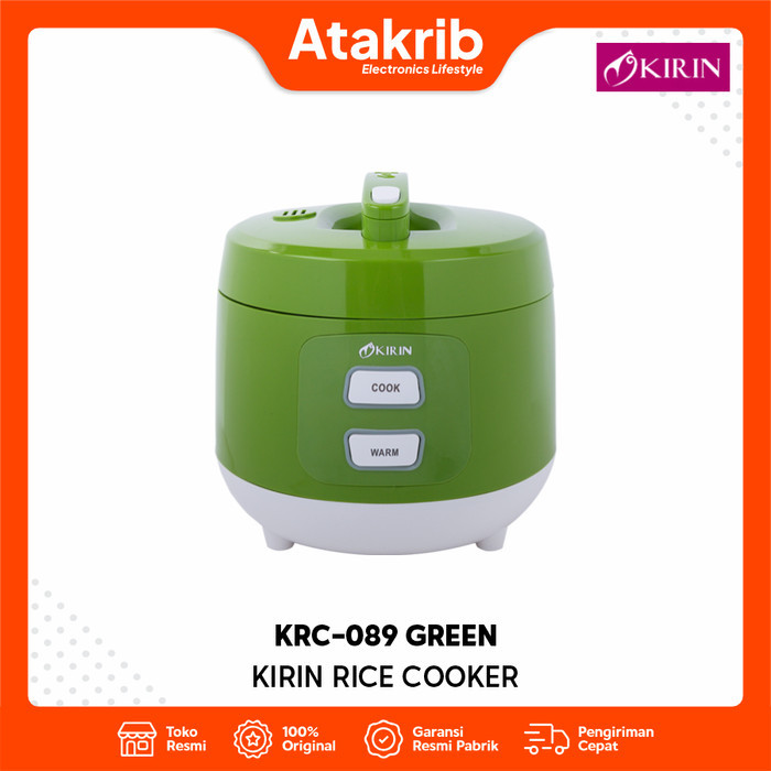 KIRIN JRICE COOKER KRC-089GREEN / KRC-089 Kapasitas 1 Liter
