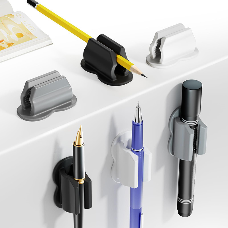 

Silicone Pen Holder Anti-lost Anti-fall Self-Adhesive Pen Holder Organizer Desktop Marker Pen Ballpoint Pen Pencil Storage Clip