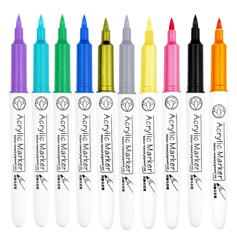 

12/24Pcs Propylene Marker pen Soft head waterproof Graffiti water-based marker pen Children's greeting Card, Birthday, graffiti