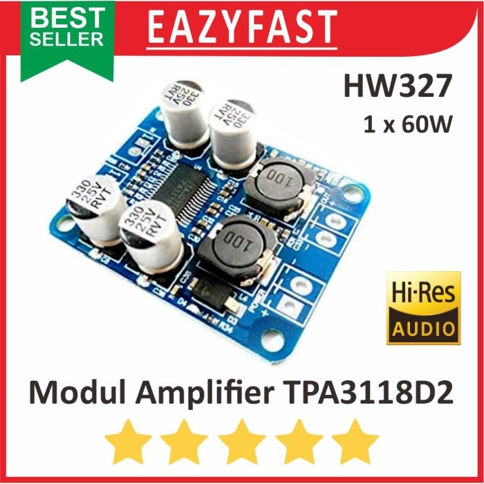 Modul Ampli TPA3118D2 1x60W Mono 60W Amplifier Class D TPA 3118 PBTL