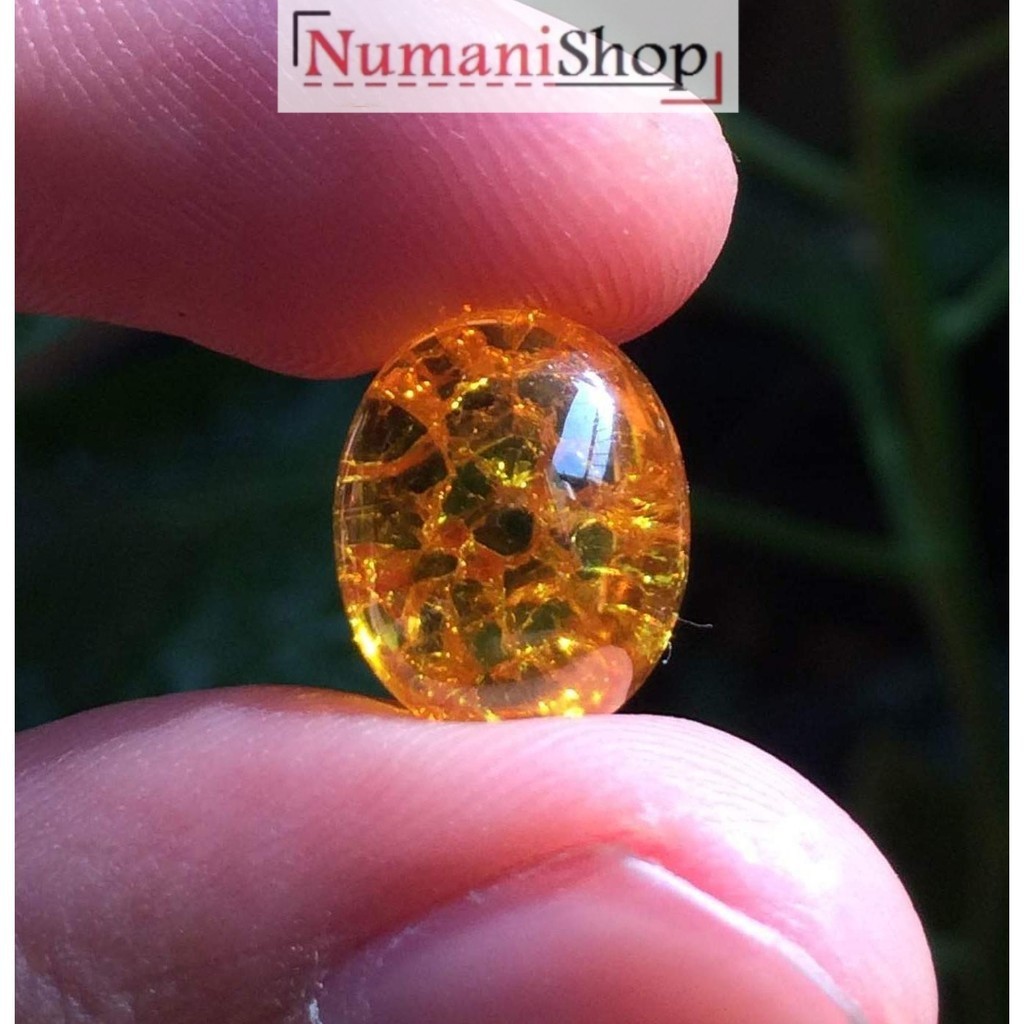 Batu Akik Yellow Citrine Pecah Seribu Small HQ