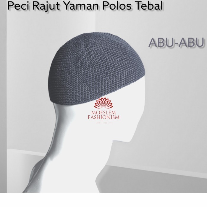 [Terbaru 2025] PECI RAJUT YAMAN TEBAL / PECI RAJUT YAMAN ORIGINAL / PECI RAJUT DEWASA - Abu-abu, Raj