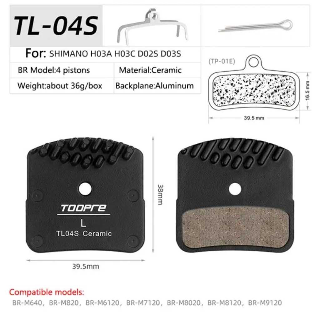 Toopre Brakepad Kampas Ice tech D03S H03A N03A Shimano Saint Zee XTR XT SLX Deore TRP tektro Orion 4