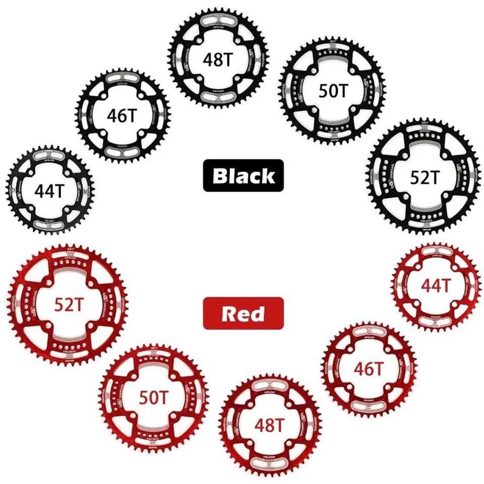 Chainring BD Snail 44T 46T 48T 50T BCD 104 BCD narrow wide bulat round untuk single crank chainring