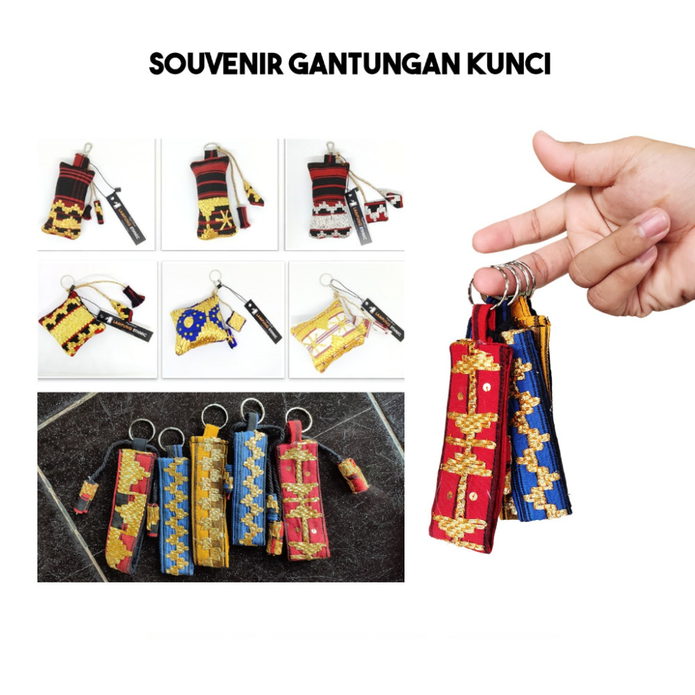 Lampung Ethnica Gantungan Kunci Tapis Lampung Ethnic Keychain - LE120 Lindas Corp