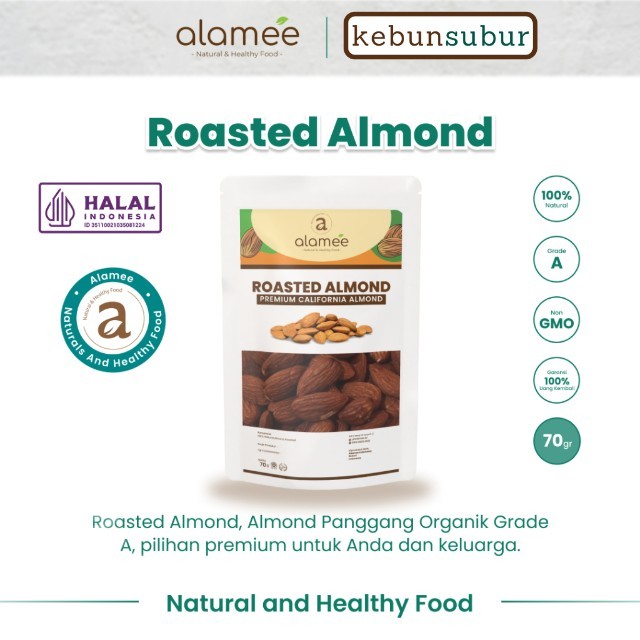 

ALAMEE Kacang Almond Panggang California Grade A Premium Roasted Almon 70g kebunsubur Kebunsubur kebunsubur kebunsubur kebunsubur