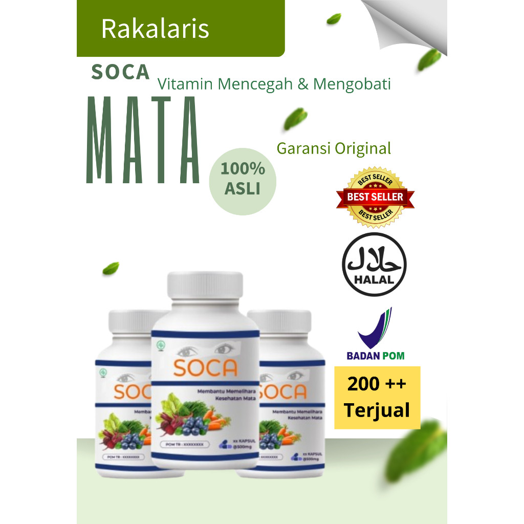 soca  MINUS | VITAMIN MATA KESEHATAN MATA | VITAMIN MATA MINUS PLUS / KATARAK / SILINDER.........