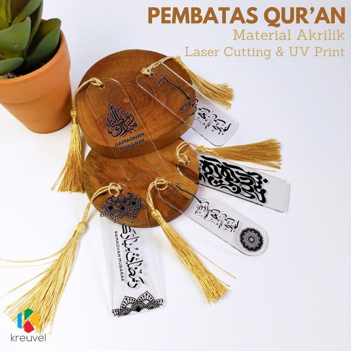 

Pembatas Qur'an Akrilik / Pembatas Buku Akrilik / Bookmark 8cm