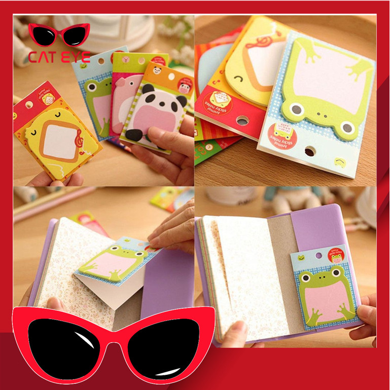 

PROMO - S636 Sticky Notes Animal / Tempelan Kertas Catatan Memo Note Karakter Animal Lucu Unik