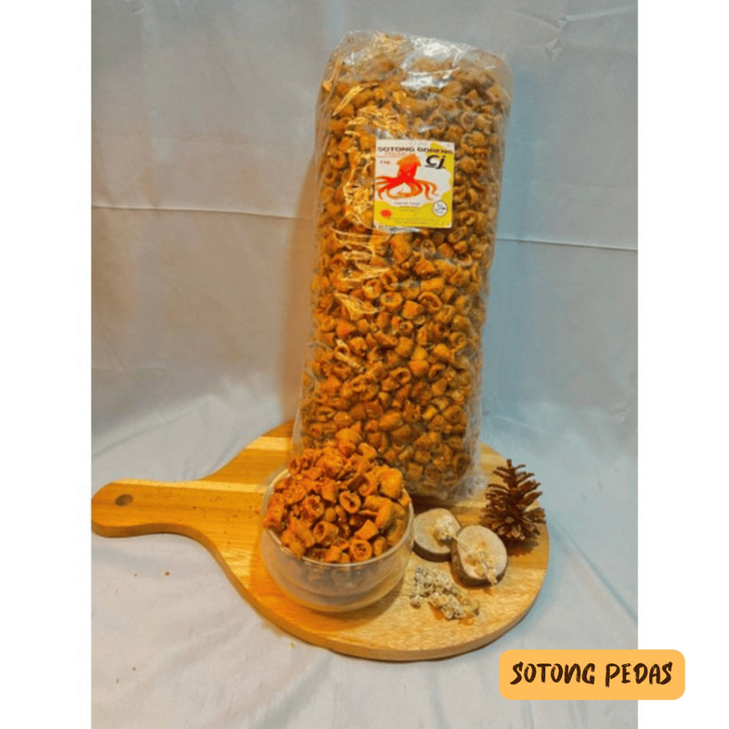 

SALE - PROMO TERLARIS sotong goreng pedas 1 kg sotong goreng pedas keripik sotong sotong