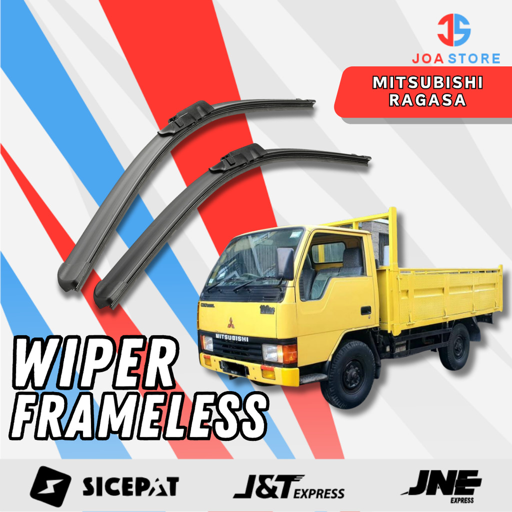Wiper Truk RAGASA Model Frameless 1 Set Kiri dan Kanan - Karet Wiper Mobil Ragasa Variasi Truk