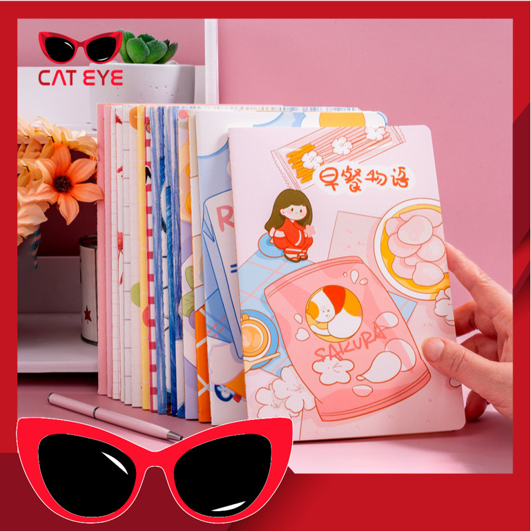 

PROMO - S6088 Buku Tulis Aesthetic / Notebook Karakter Lucu / Buku Catatan Sekolah / Buku Tulis Kertas / Mini Notebook Design Imut