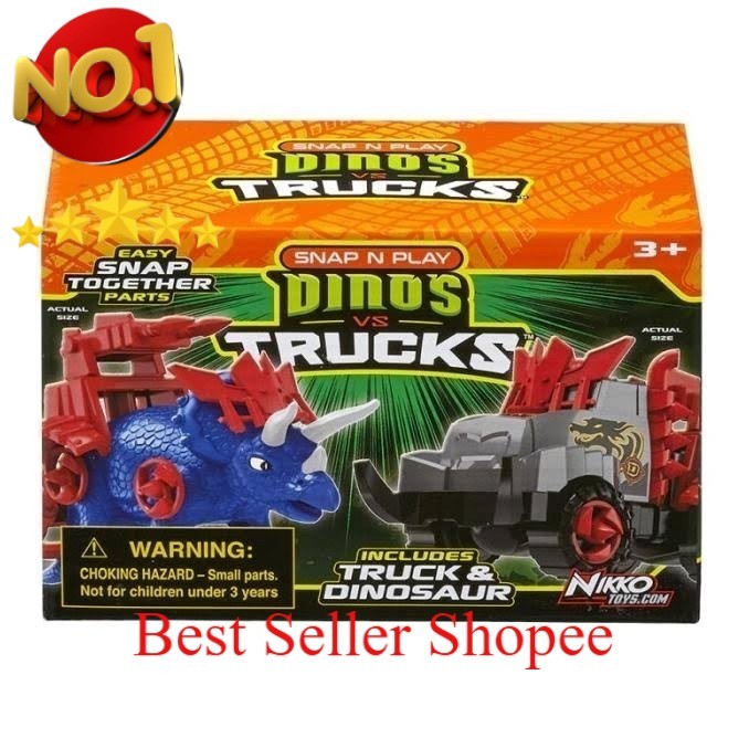 Nikko Road Rippers Dino's VS Trucks  Raptor vs Sweeper Truck Toy FAZ Store