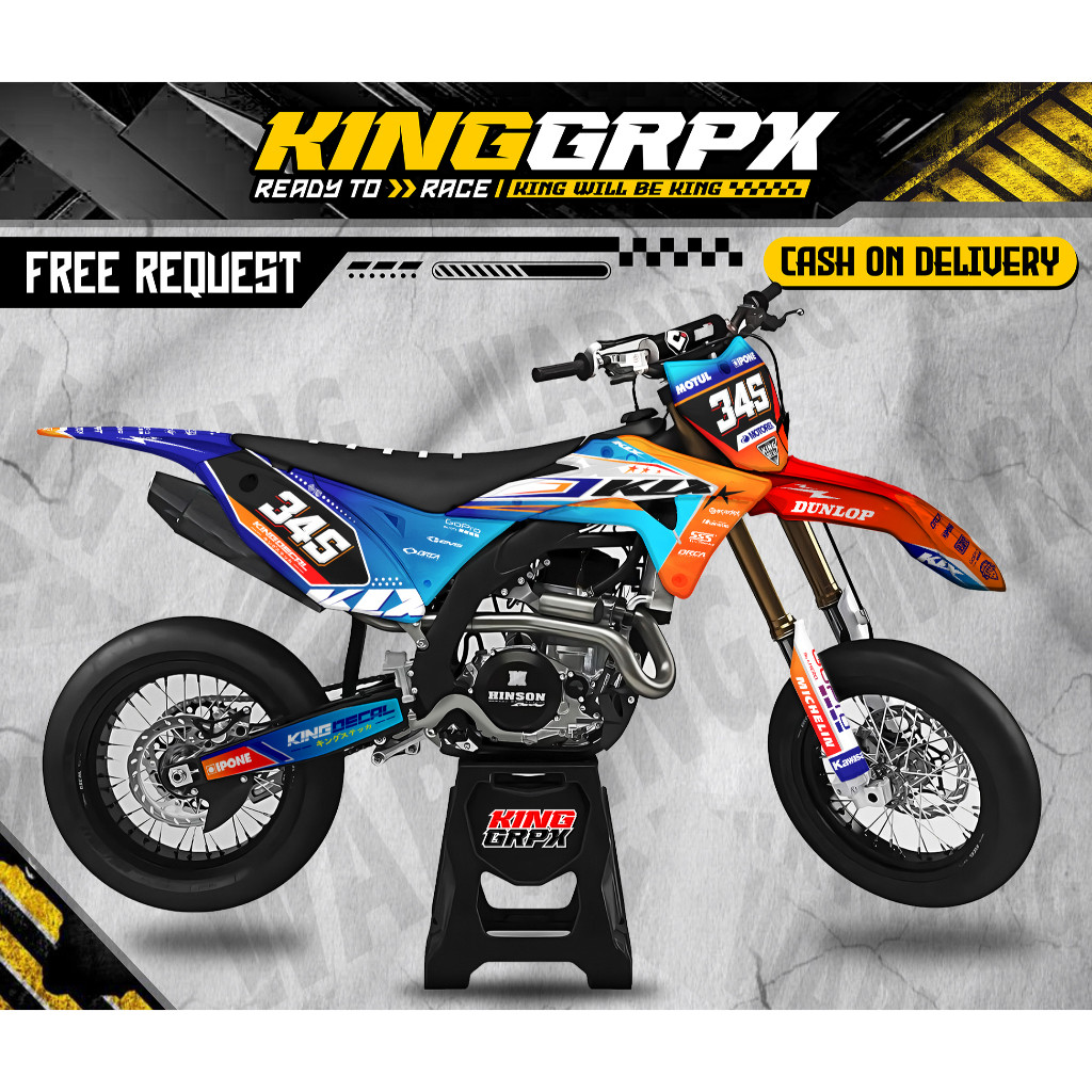 DECAL STICKER KLX GORDON FULL BODY / DECAL GORDON / DECAL STIKER VARIASI KLX GORDON / STICKER KLX ST
