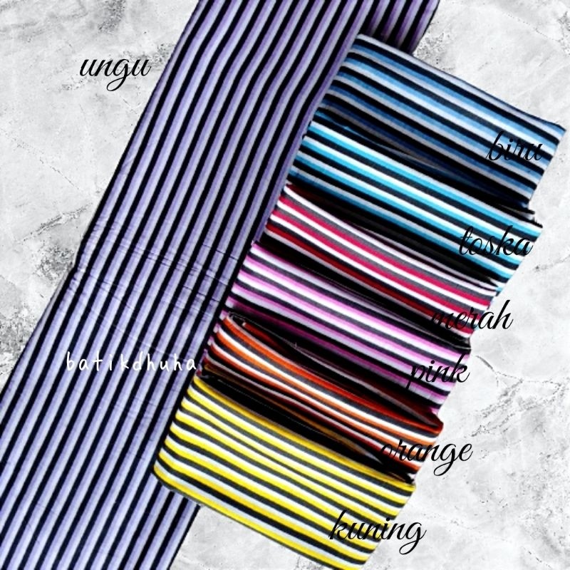 LURIK KAIN KATUN LURIK SALUR / KAIN BATIK LURIK GARIS GARIS SALUR