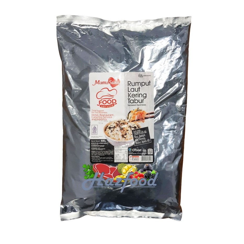 

Nori Seaweed Sprinkles Mamasuka | Rumput Laut Kering Tabur 500 Gram