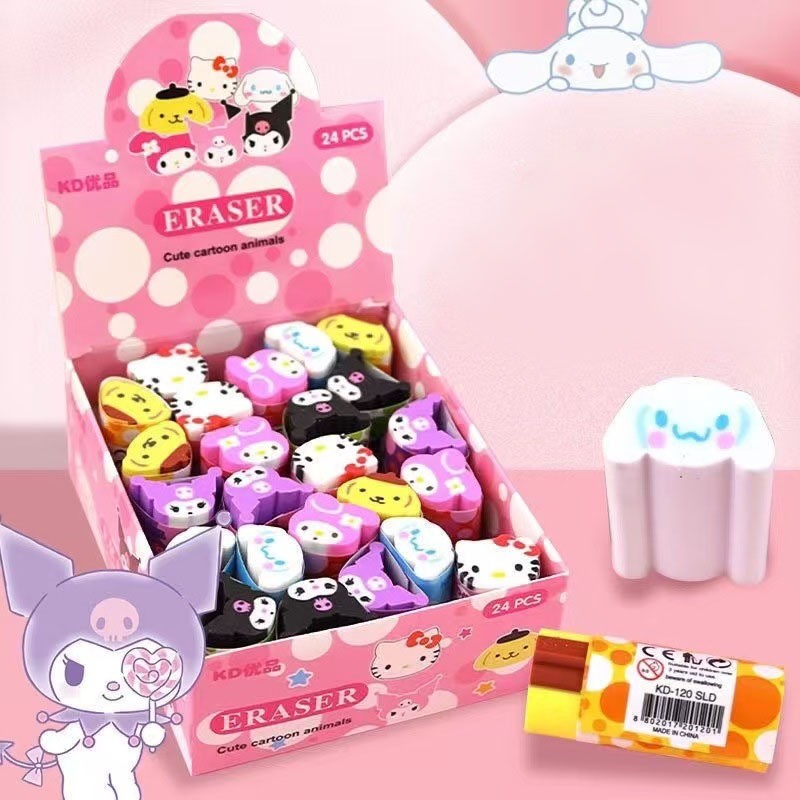 

BOBOMART 1 PCS Penghapus Sanrio ERMD120 Karakter Lucu – Hello Kitty, My Melody & Lainnya