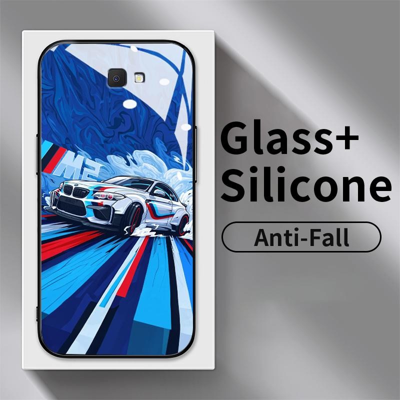 Case Hp For Samsung J7 Prime J4 Plus J6 Plus J7 2017 J7 Pro On7 2016 F02s F04 F12 F22 Kaca Glass Sil