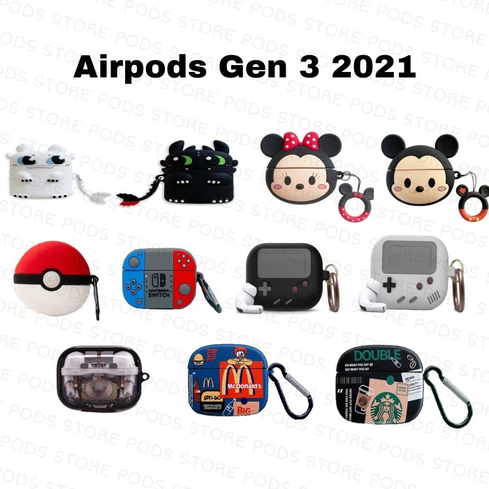 Airpods Case gen 3 sillicone/ Airpods Case lucu gen 3 - Kolom A, Airpods gen 3 HOL