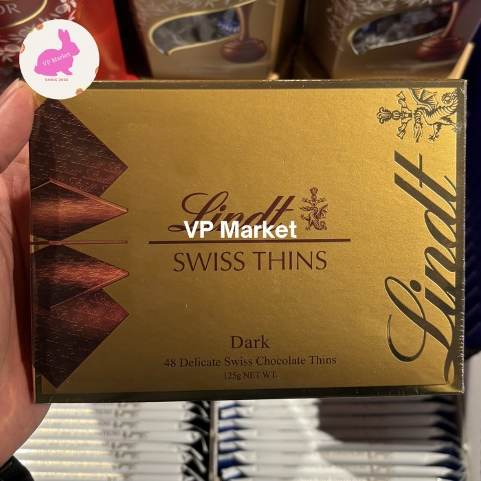 

Coklat Lindt Swiss Thin Dark 125g | Coklat Natal | Hadiah Christmast