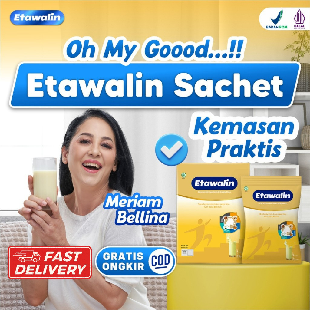 

Etawalin 5 Sachet Membantu Meredakan Nyeri Sendi dan Pegal Linu