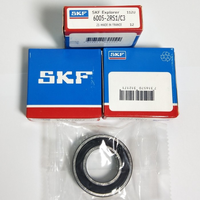 Bearing 6005RS C3 SKF Tutup Karet 6005 RS 2RS