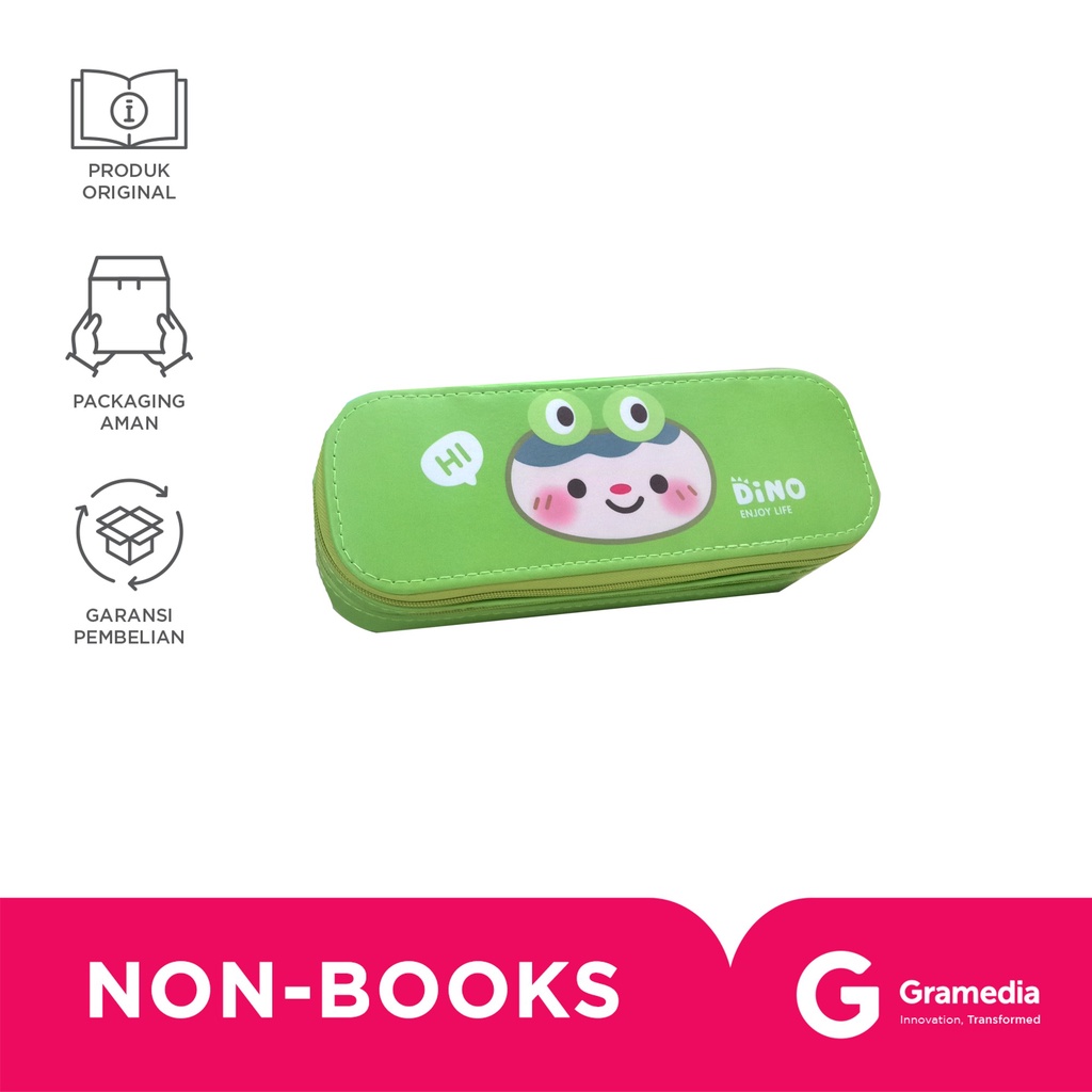 

Kako Pencase Double Layer Little Boy & Dino Green Blue MHM07