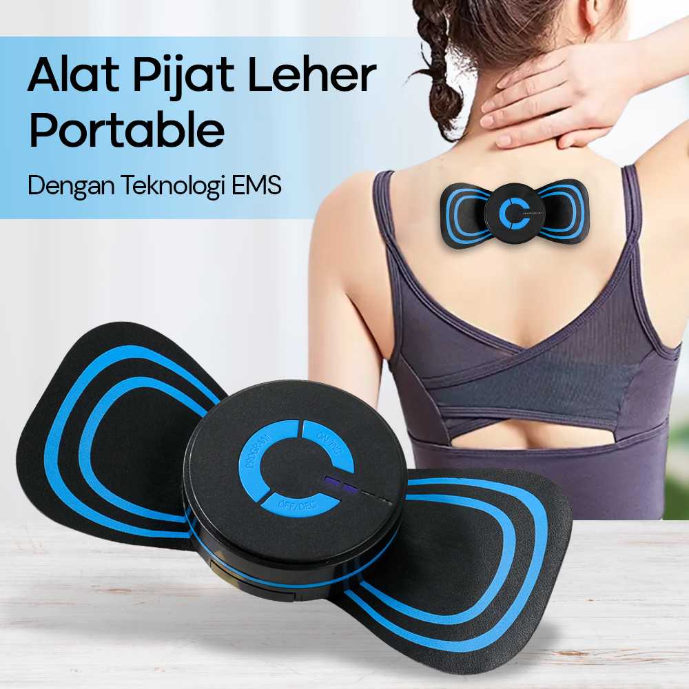 YOVIP Alat Pijat Portable EMS Leher Neck Cervical Massager Stimulator - HQ-185