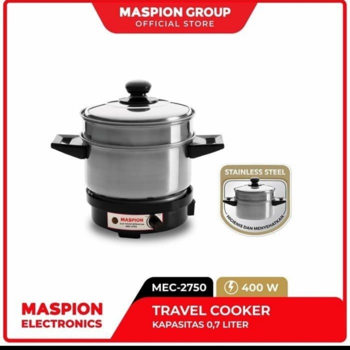 ✨LARIS✨ -Panci Elektrik Alat Masak Serbaguna Kukus Maspion MEC-2750 Travel