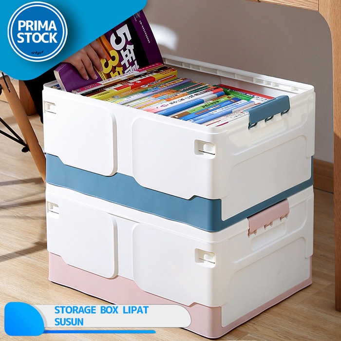 Terlaris ✨-KOTAK LIPAT CONTAINER FOLDING STORAGE BOX PLASTIK KONTAINER ORGANIZER - Kecil