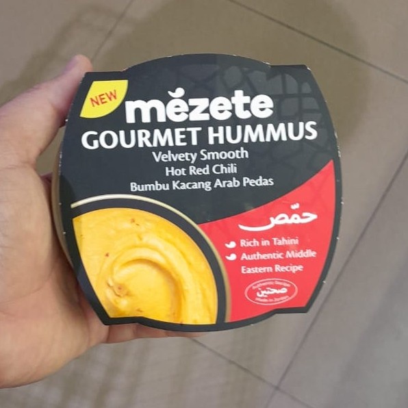 

Mezete Gourmet Hummus Hot Red Chili 215g | Bumbu Kacang Arab Pedas