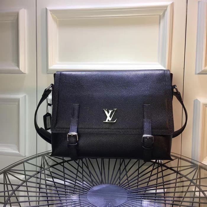 tas kerja pria kantoran branded merek Louis Vuitton tas laptop kerja