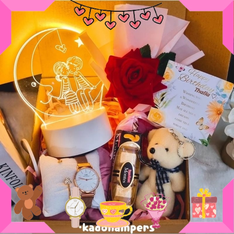 

KADO HAMPERS BAYI ANAK MUDA REMAJA PACAR KEKASIH BIKIN ROMANTIS ANNIVERSERY/ Kado Cewek / Hadiah Cewek / Hampers Ulang Tahun / ULTAH LAHIRAN WISUDA JADIAN