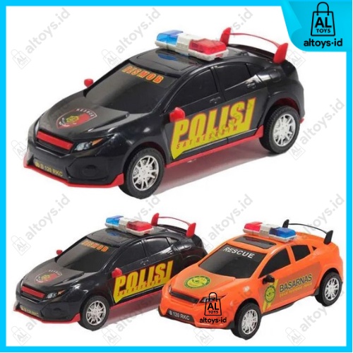 MAINAN MOBIL SEDAN POLISI SATRESKRIM / BASARNAS RESCUE RKC02116-2 MAINAN MOBIL SEDAN POLICE / BASARN