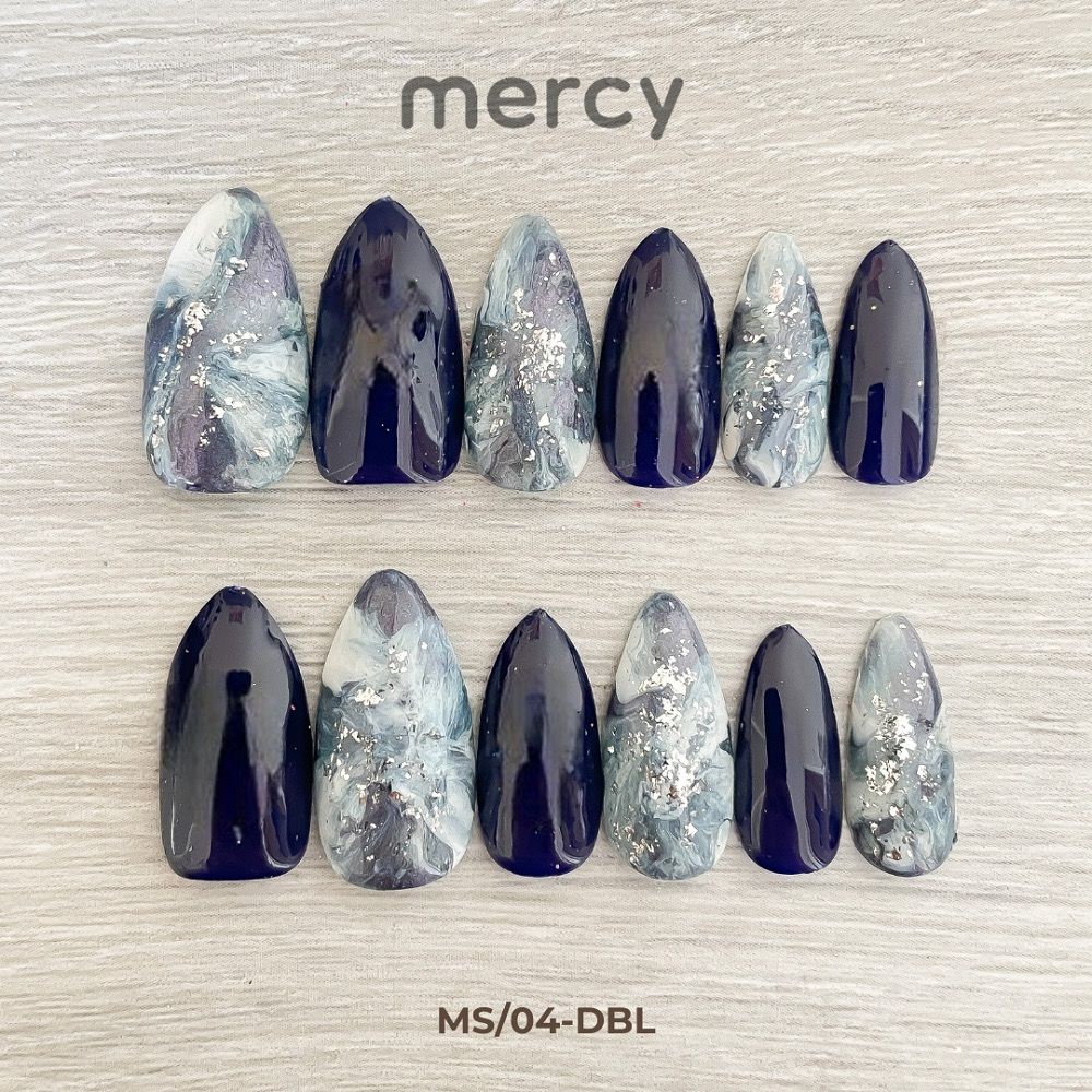 Baruuu Nail Kuku Palsu Fake Nail Marble Nail Art 3D