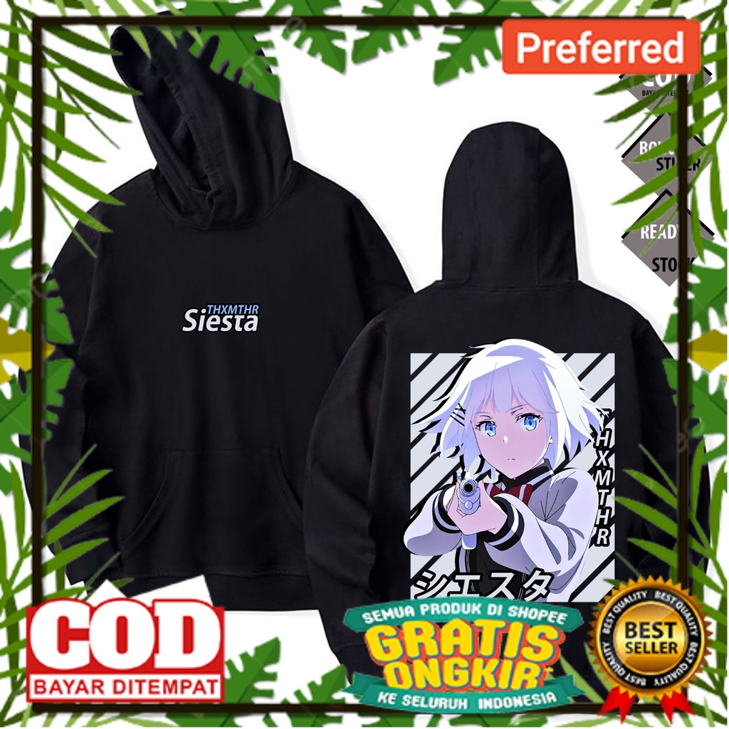 SUPER BIG PROMO /HOODIE SIESTA TANTEI WA MOU SHINDEIRU THE DETECTIVE IS ALREADY DEAD WAIFU ANIME MAN