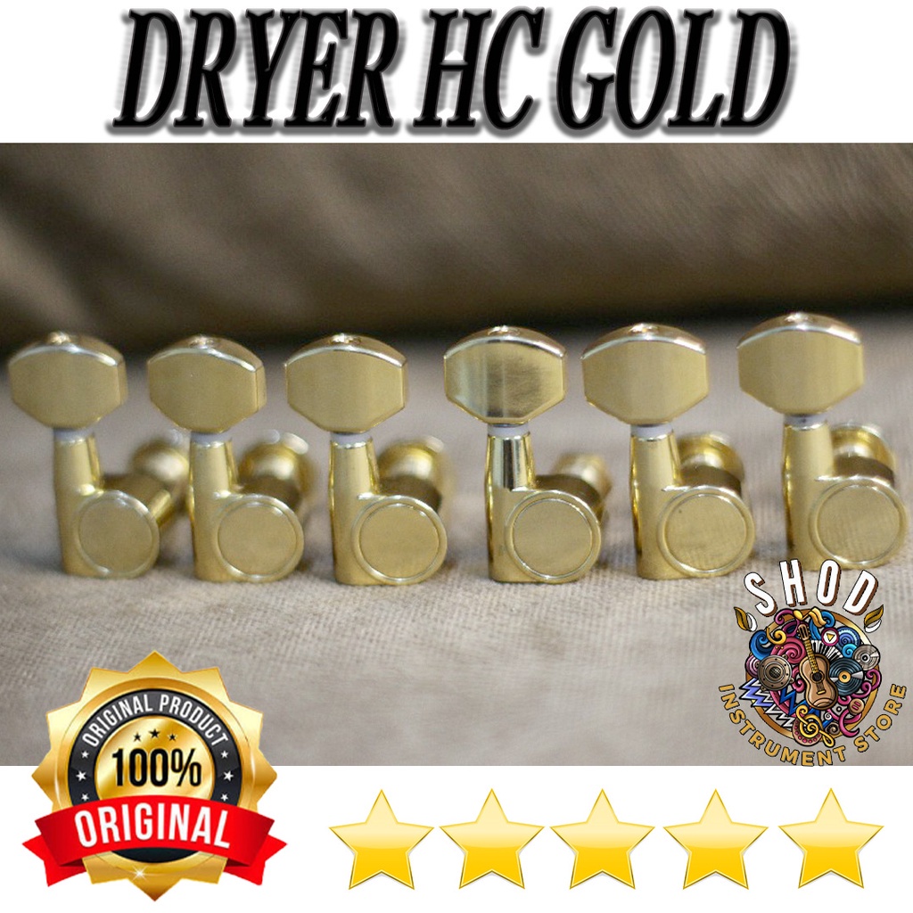 dryer guitar elektrik hc gold original