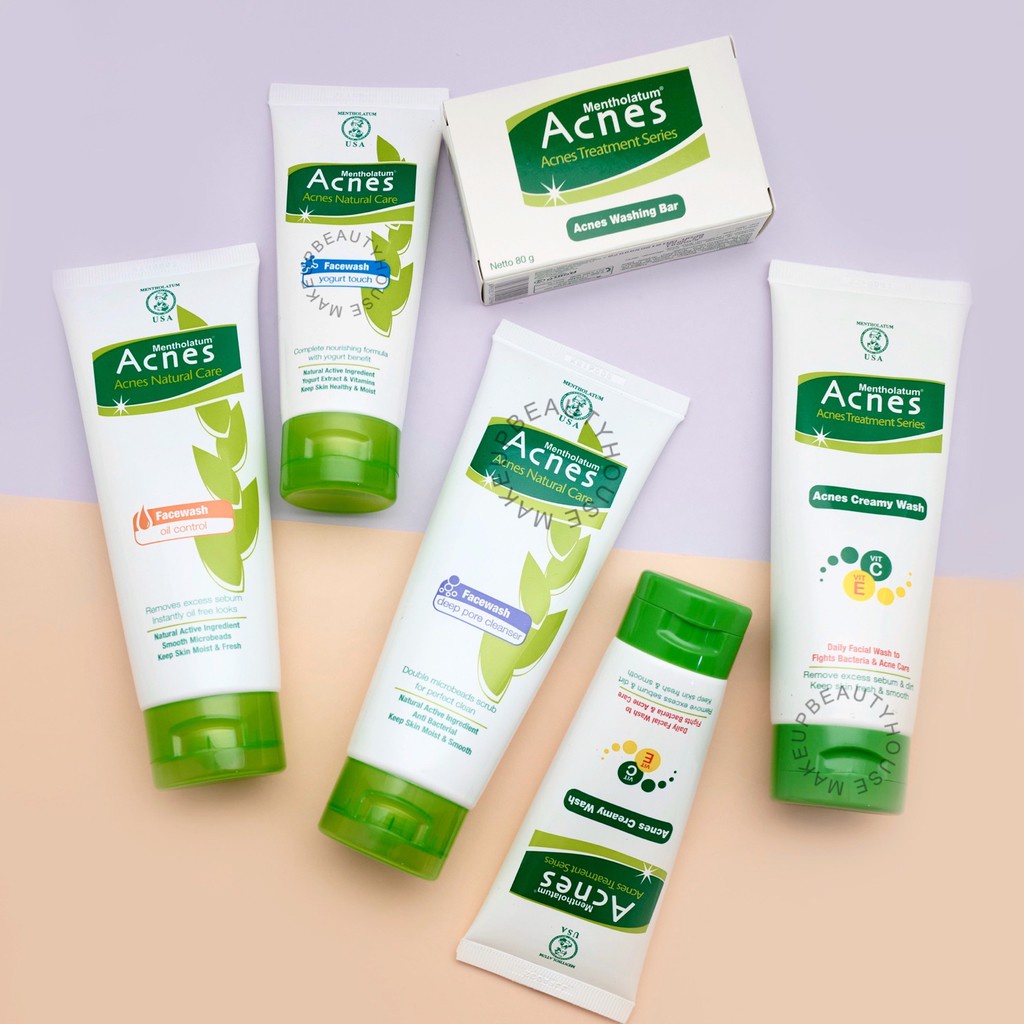 ACNES FACEWASH / FACE WASH / FACIAL WASH CREAMY / OIL CONTROL / COMPLETE WHITE