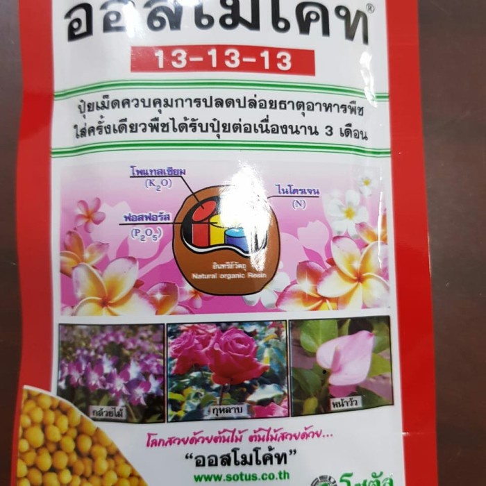 PUPUK TANAMAN DEKASTAR OSMOCOTE 13 13 13 THAILAND KEMASAN ASLI 100 GR