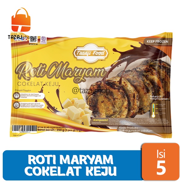 

Tasaji Roti Maryam Cokelat KEJU Isi 5 Pcs