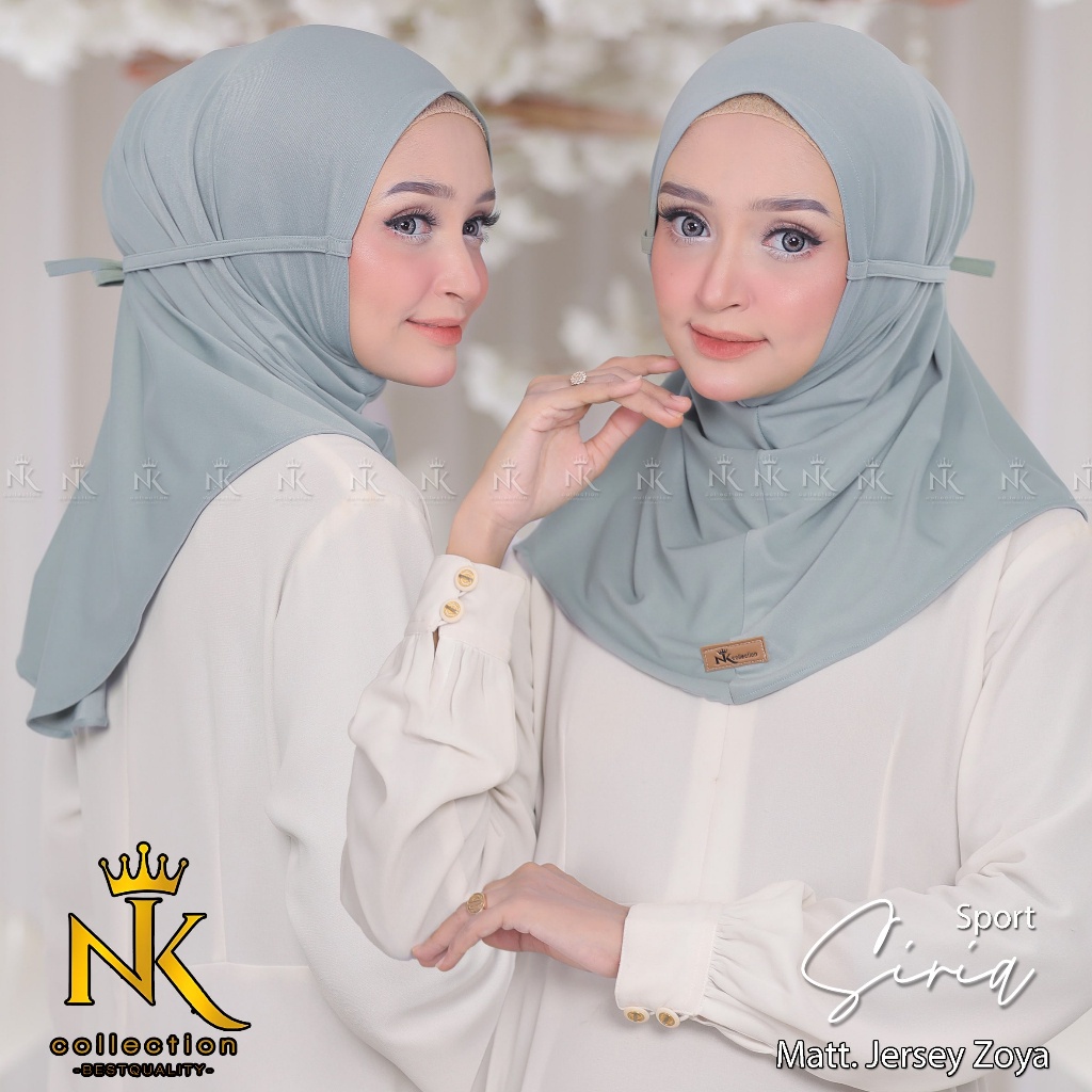 Jilbab Bergo Sport Siria Jersey Zoya Kerudung Sport Instan New 2023 kerudung  muslim