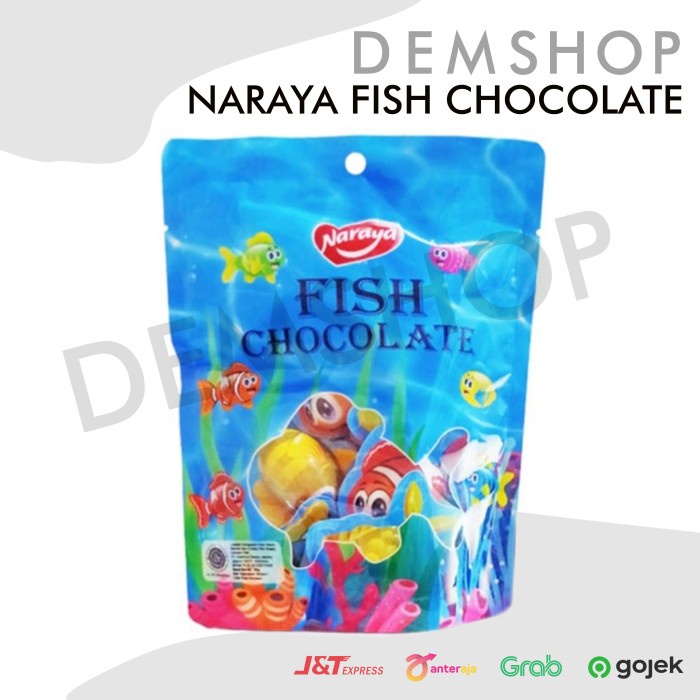 

Fish Chocolate Naraya / Coklat Susu Bentuk Ikan Impor