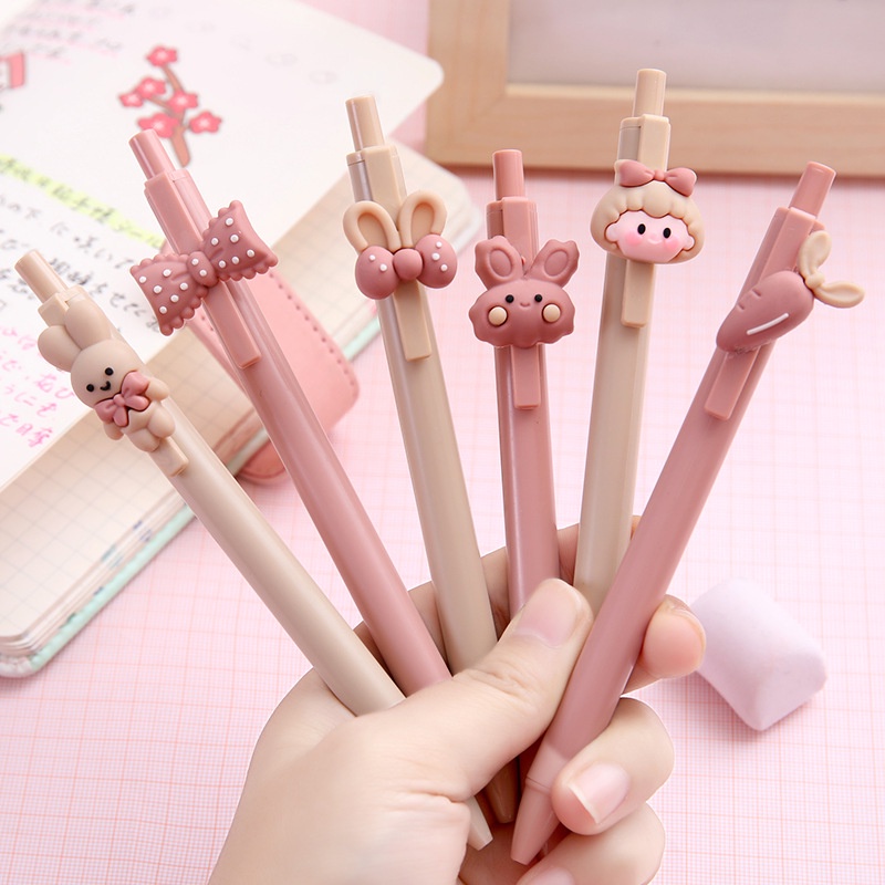 

PULPEN 1PCS DAN 6PCS KARAKTER LUCU DAN IMUT /PEN SEKOLAH CARTOON/PULPEN TULIS LUCU PGS