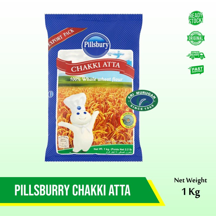 

Promo Termurah PILLSBURY CHAKKI ATTA 1KG