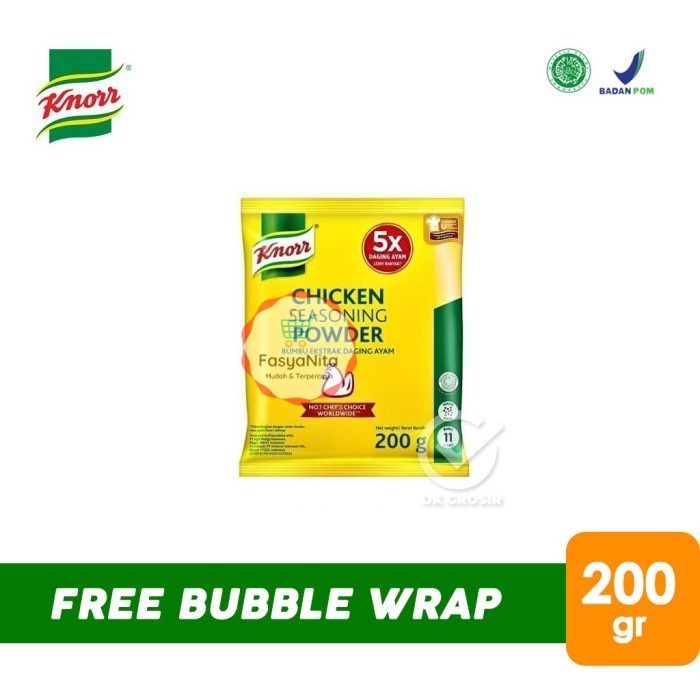 

Knorr Chicken Seasoning Powder / Bumbu Ekstrak Daging Ayam [200 gr] - FasyAnita Mart Denpasar