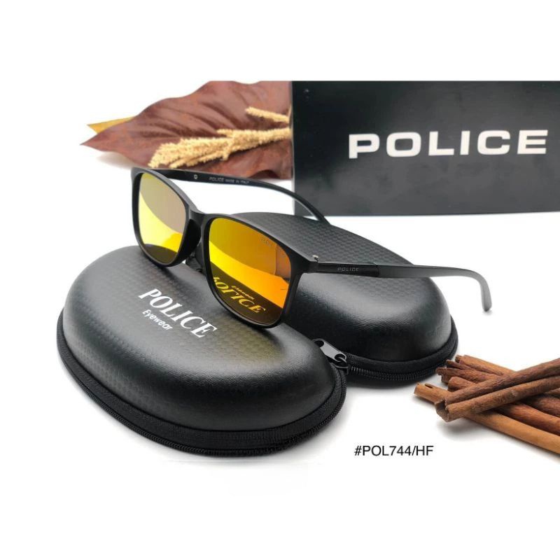 KACAMATA FASHION POLISE 744 LENSA POLARIZED ANTI SILAU MATAHARI GAYA SIMPLE ELEGAN  PRIA WANITA