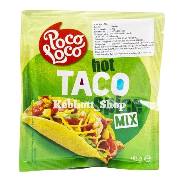 

New Produk Poco Loco Hot Taco Spice Mix Seasoning 40gr | Bumbu Taco
